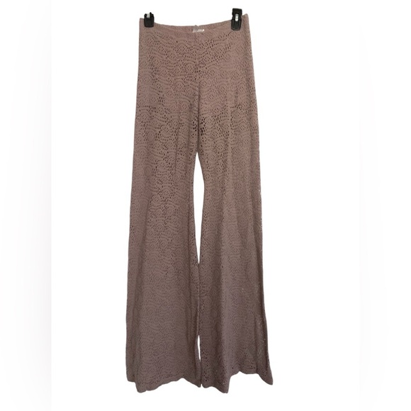 Nightcap X Free People Women's Dixie Sheer Lace Flare Pants Size 3 / Medium